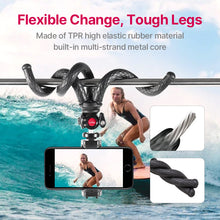 Load image into Gallery viewer, Black Octopus Mobile Phone Clip Gimbal Tripod Set | Boyfriend Collection
