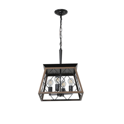 (Same as W1340111202/L1008) Farmhouse Chandelier 4-Light Vintage