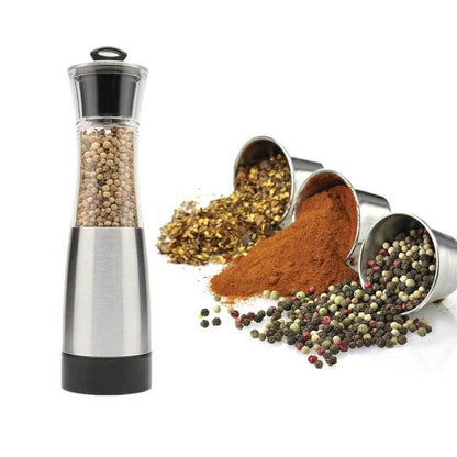 Gravity Salt or Pepper Grinder - Automatic Twist Grind Shakers Mills