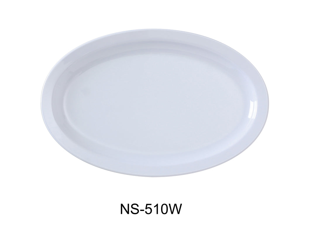 Yanco NS-510W Nessico Oval Platter with Narrow Rim