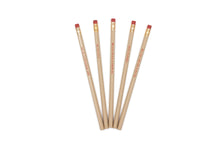 Load image into Gallery viewer, EXISTENTIAL CRISIS Pencil Set | 5 Cedar Pencils | Cream with Blood-Red
