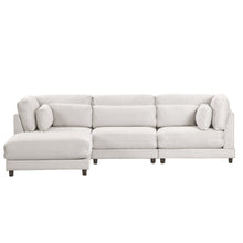 Load image into Gallery viewer, 2 Pieces L shaped Sofa with Removable Ottomans and Comfortable Waist | Sofa
