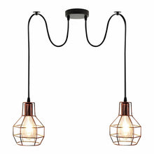 Load image into Gallery viewer, Retro Industrial 2 Way Indoor Ceiling Pendant Chandelier Hanging Light
