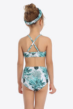 Load image into Gallery viewer, Botanical Print Ruffled Two-Piece Swim Set
