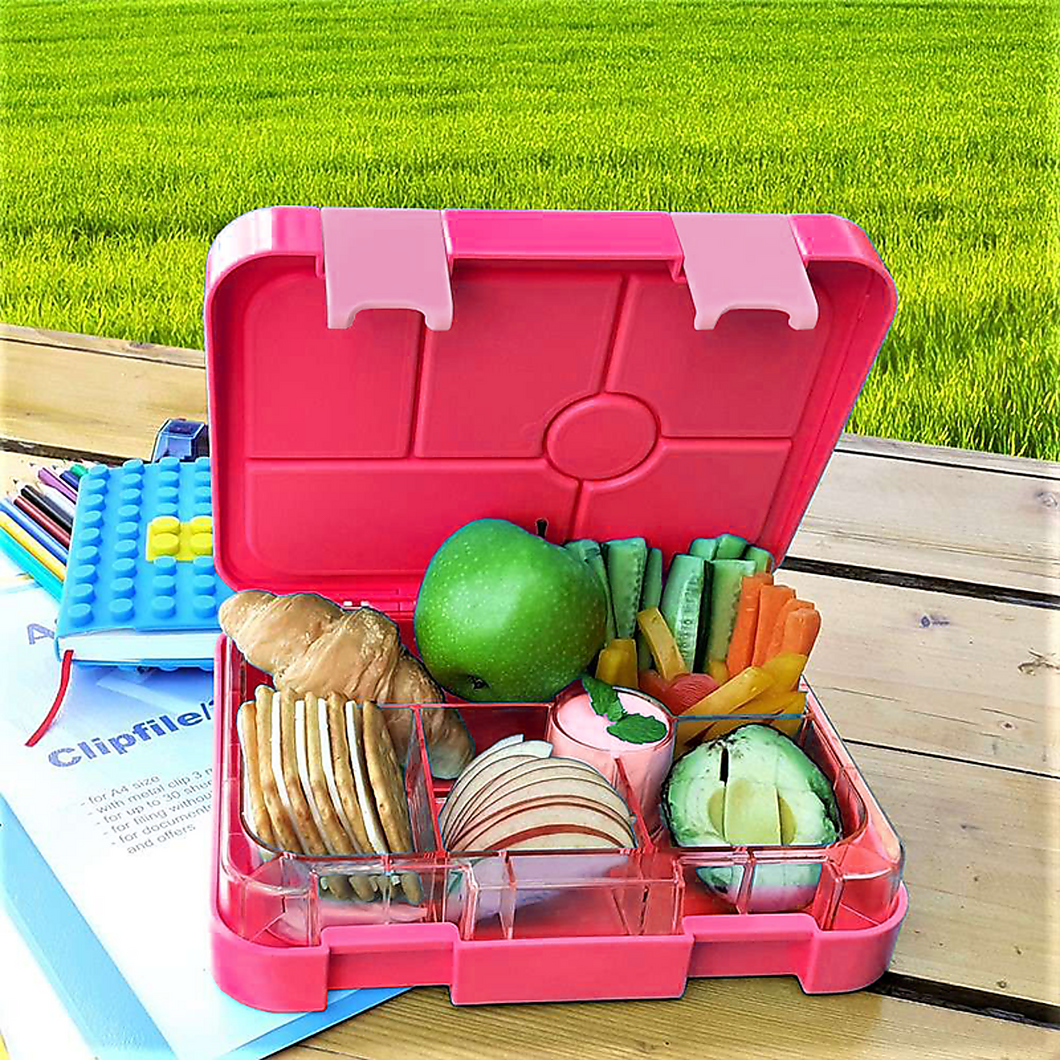 Bento Lunch Box Kids Leakproof Food Container School Picnic - Pink