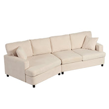 Load image into Gallery viewer, 3 Seat Streamlined Sofa with Removable Back and Seat Cushions | Furniture
