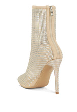 Load image into Gallery viewer, fortunate rhinestones embellished mesh boots
