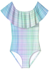 Load image into Gallery viewer, Gingham Draped Swimsuit
