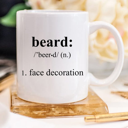 Beard Coffee Mug, Funny Coffee Mugs, Gift For Him,