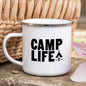 Camping Mug Enamel Mug Campfire Mug Camp Life Tin