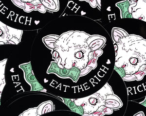 Eat the rich Sticker