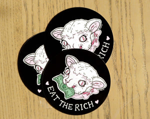 Eat the rich Sticker