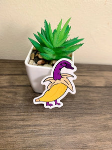 Banana Duck Sticker