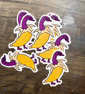 Banana Duck Sticker