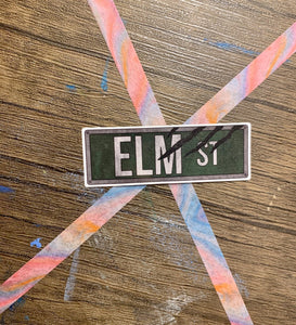 Elm Street Street Sign Sticker