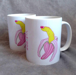 Ceramic Mug Finger Banana