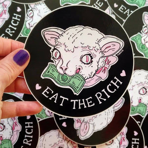 Eat the rich Sticker