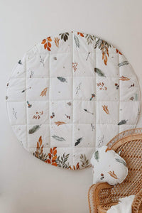 “Forest Friends” Round Cotton Mat | Home Decor