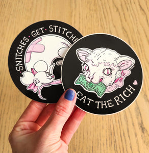 Eat the rich Sticker