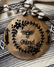 Load image into Gallery viewer, Bee Kind Wooden Serving Tray
