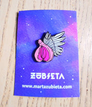 Load image into Gallery viewer, Flying vagina enamel pin
