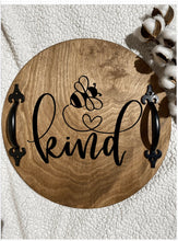 Load image into Gallery viewer, Bee Kind Wooden Serving Tray
