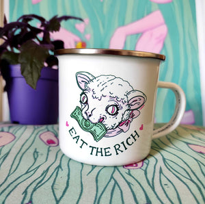 Enamel Mug Eat The Rich