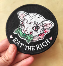 Load image into Gallery viewer, Eat the rich Embroidered Patch
