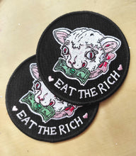 Load image into Gallery viewer, Eat the rich Embroidered Patch
