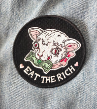 Load image into Gallery viewer, Eat the rich Embroidered Patch
