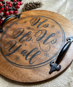 Christmas Serving Tray, Country Kitchen Decor, Farmhouse Serving Tray,