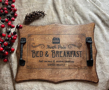 Load image into Gallery viewer, Christmas Serving Tray, Bed and Breakfast Tray, Farmhouse Christmas
