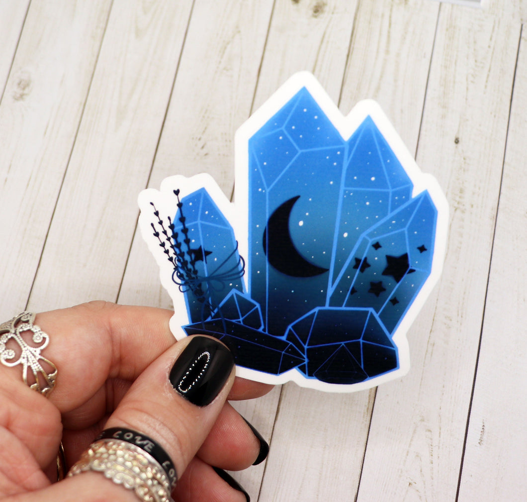 Blue Moon Crystal Sticker