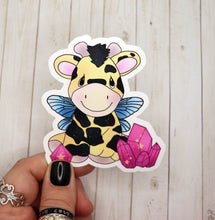 Load image into Gallery viewer, Giraffe Stuffed Animal with Fairy Wings Sticker
