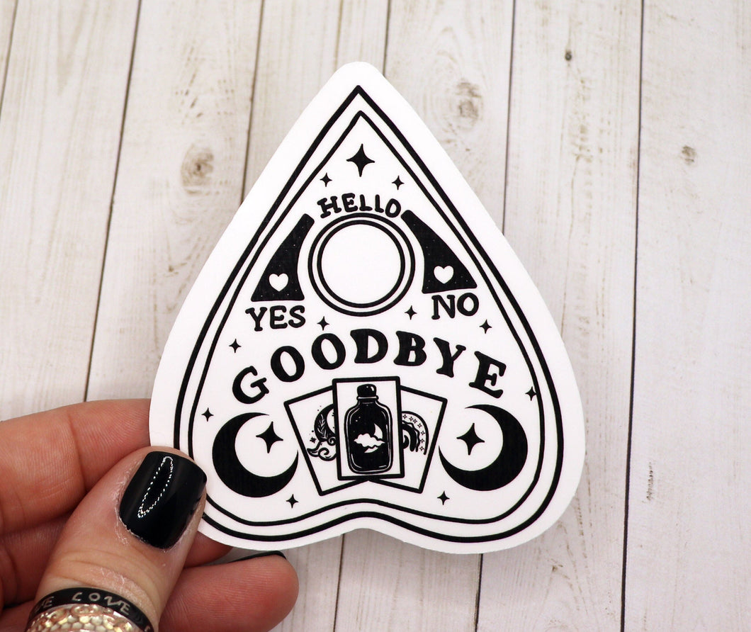 Black and White Planchette Sticker