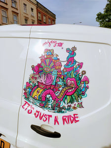 Enjoy the Ride Surreal maxi van Sticker