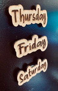 Days of the Week Magnets