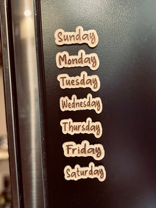 Days of the Week Magnets