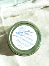 Load image into Gallery viewer, Fertility candle / crystal candle / abundance candle / butter me up
