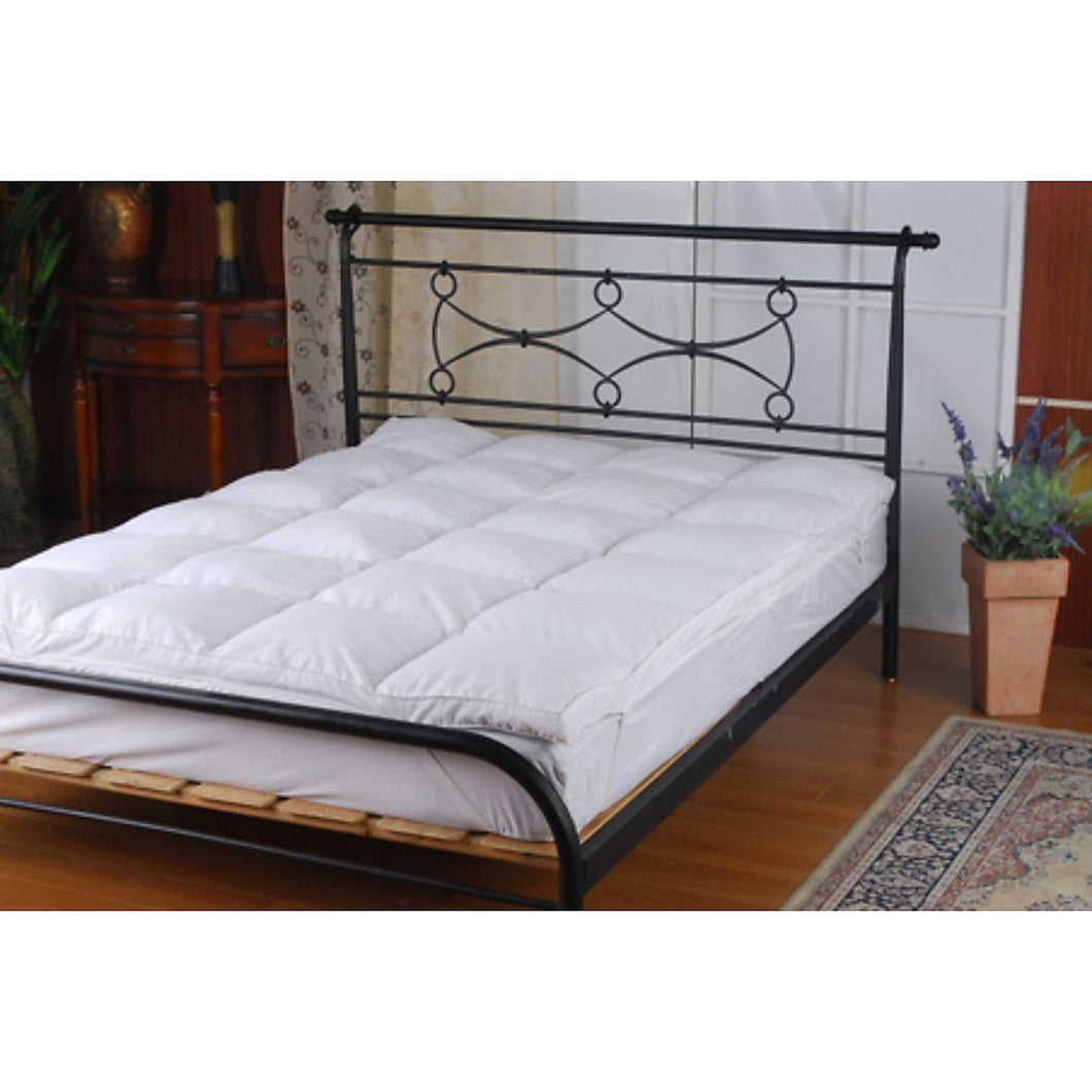 100% White Duck Feather Mattress Topper - King | Bedding