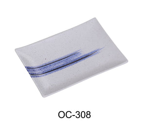 Yanco OC-308 Ocean 8" X 5 1/2" X 7/8" RECTANGULAR PLATE