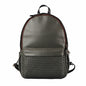 Weaved Journey Leather Backpack - Olive | Journey Collection