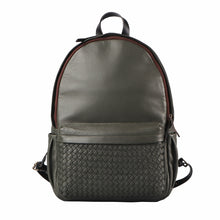 Load image into Gallery viewer, Weaved Journey Leather Backpack - Olive | Journey Collection
