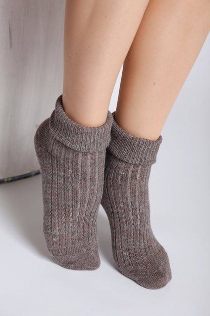 ALPAKA mocca socks