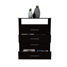 Load image into Gallery viewer, Dresser Atlanta, Four Drawers, Black Wenge Finish
