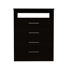 Load image into Gallery viewer, Dresser Atlanta, Four Drawers, Black Wenge Finish
