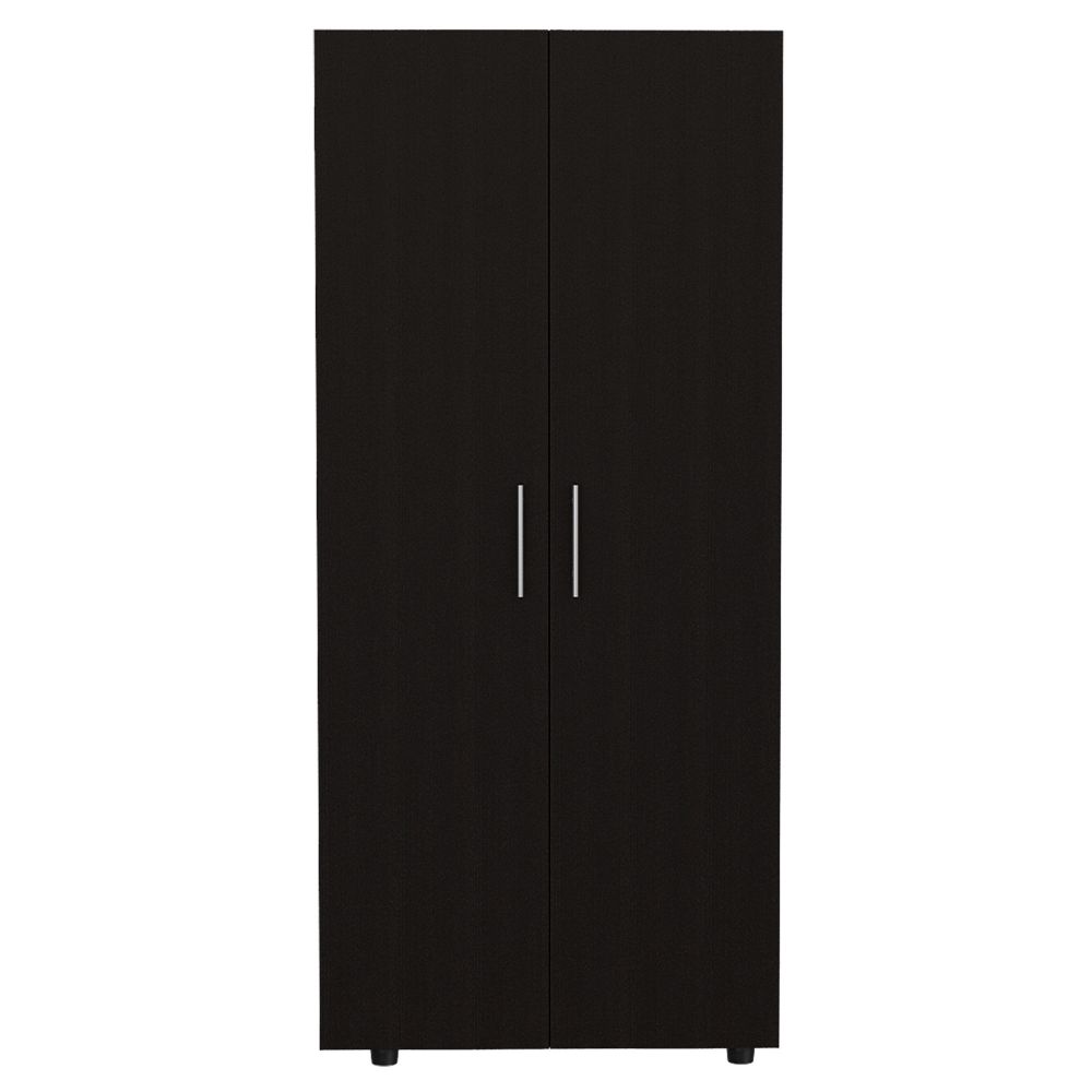 Armoire Texas, Double Door Cabinet, Black Wengue Finish