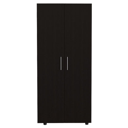 Armoire Texas, Double Door Cabinet, Black Wengue Finish