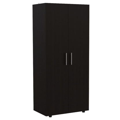 Armoire Texas, Double Door Cabinet, Black Wengue Finish