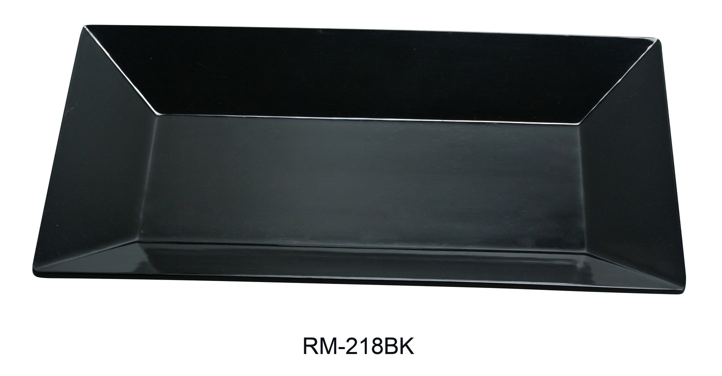 Yanco RM-218BK Rome Rectangular Plate